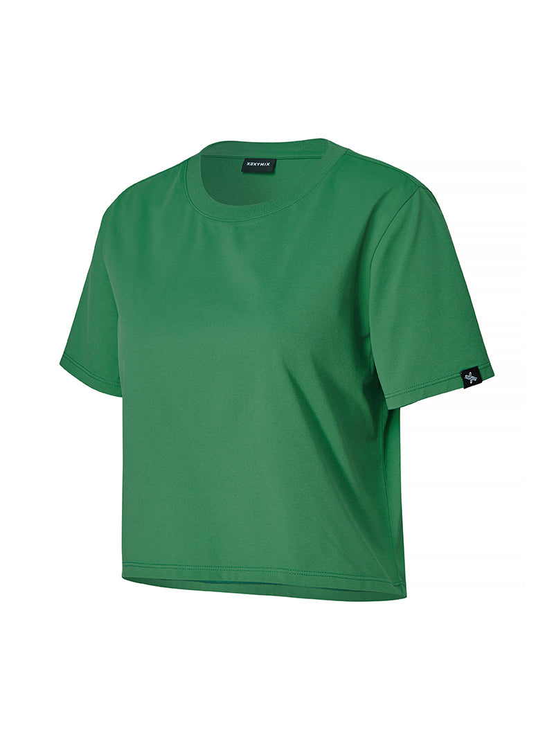 柔軟彈力短版短袖上衣｜共6色｜XWFST04H2