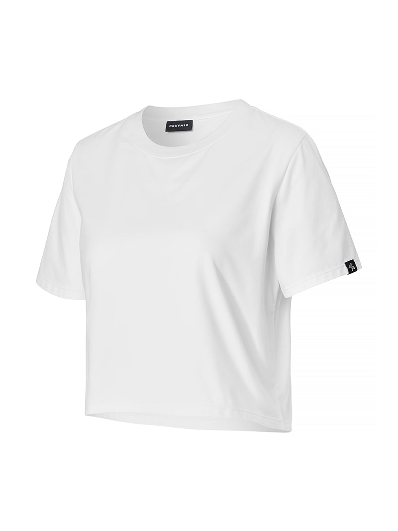 柔軟彈力短版短袖上衣｜共6色｜XWFST04H2