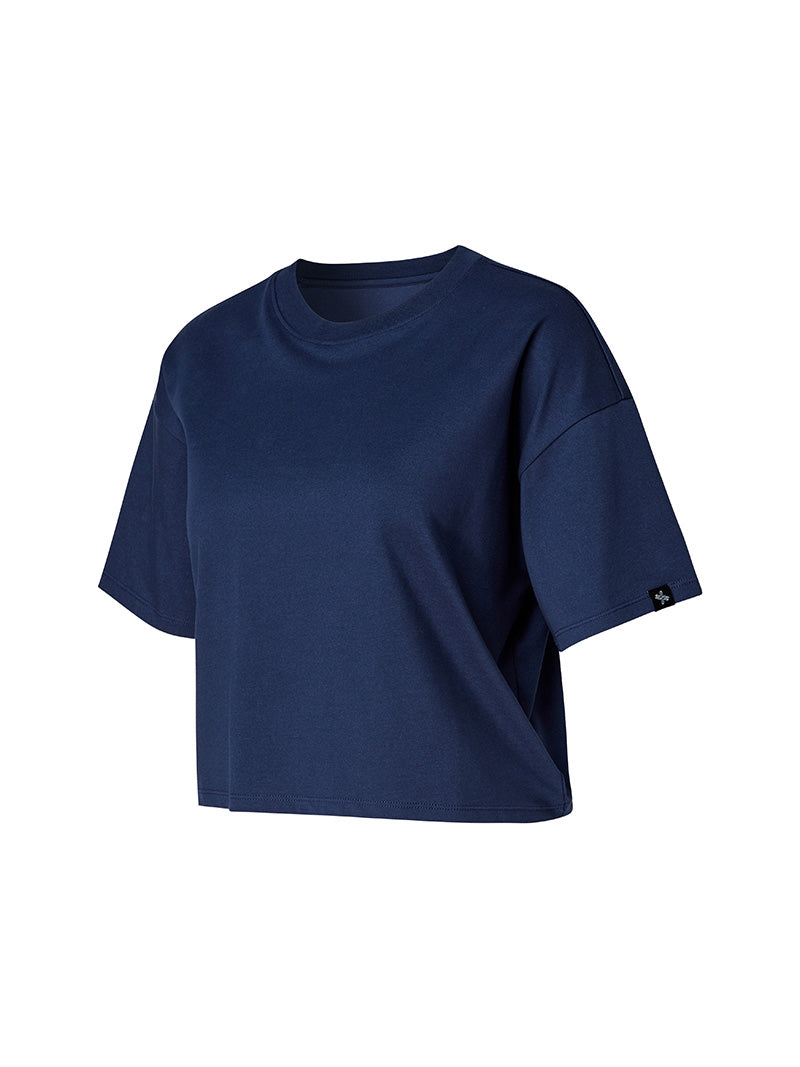 涼爽圓領短袖短版上衣｜共5色｜XWFST06H2