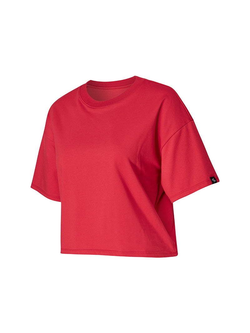 涼爽圓領短袖短版上衣｜共5色｜XWFST06H2