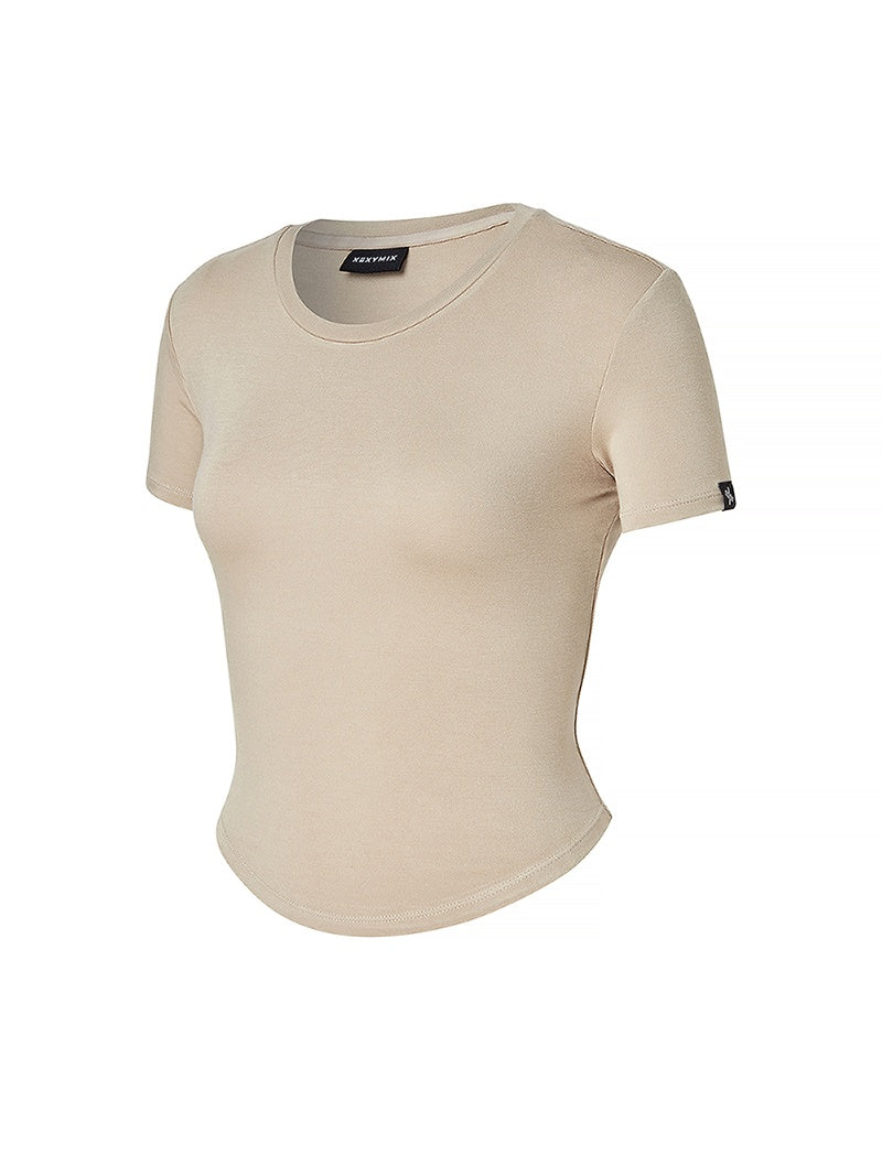 柔軟彈力短版短袖上衣｜共8色｜XWFST08H2