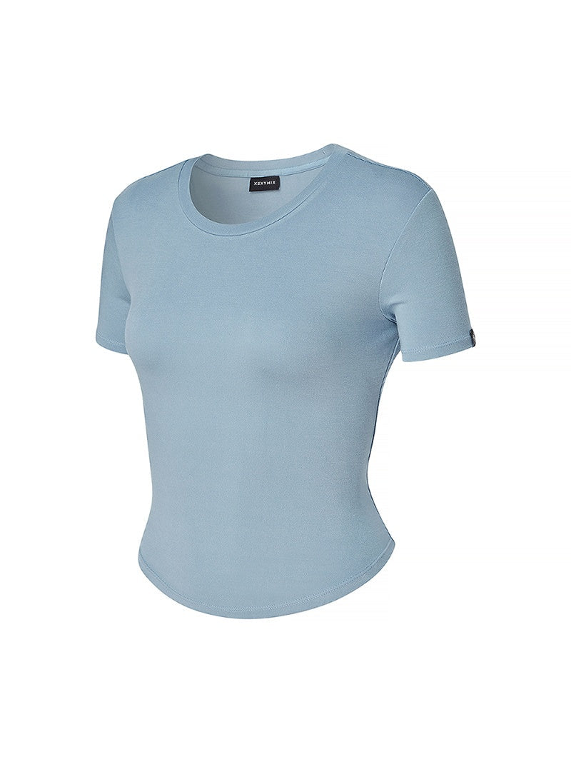 柔軟彈力短版短袖上衣｜共8色｜XWFST08H2