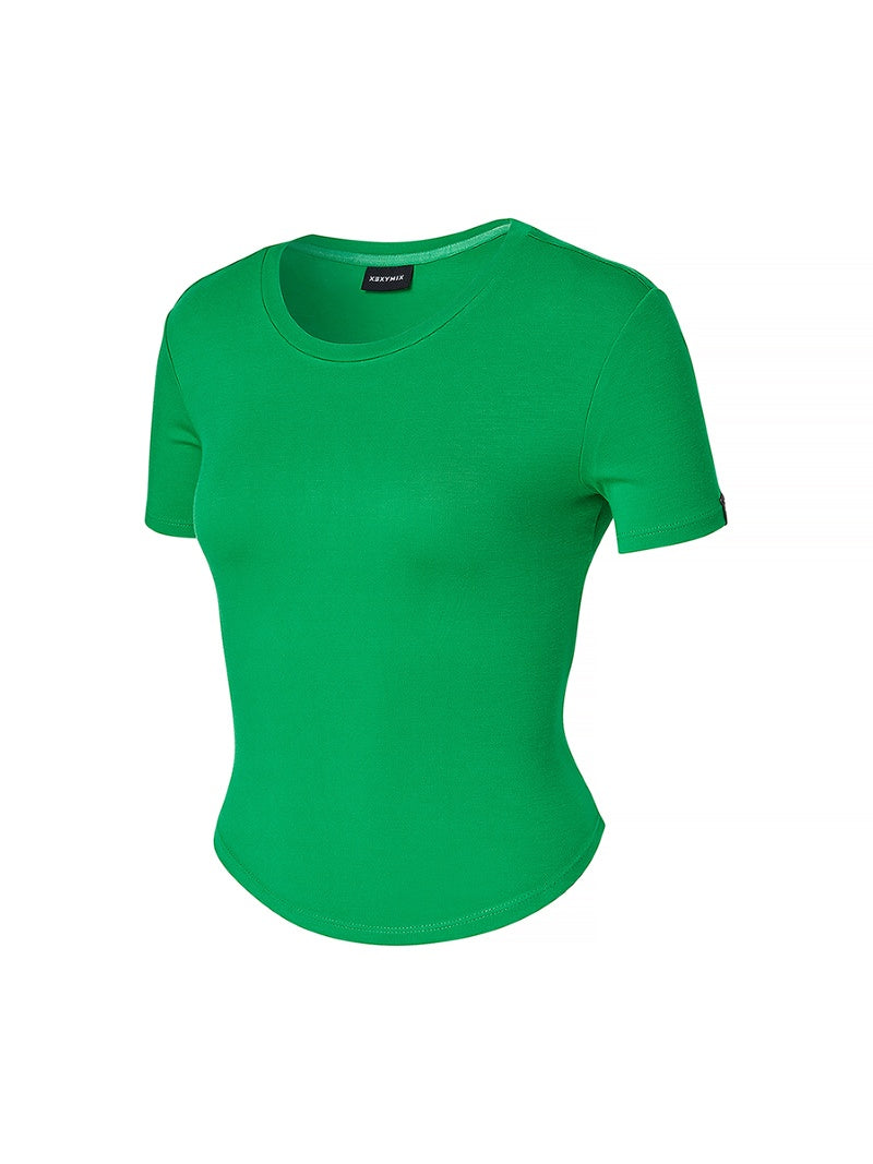 柔軟彈力短版短袖上衣｜共8色｜XWFST08H2