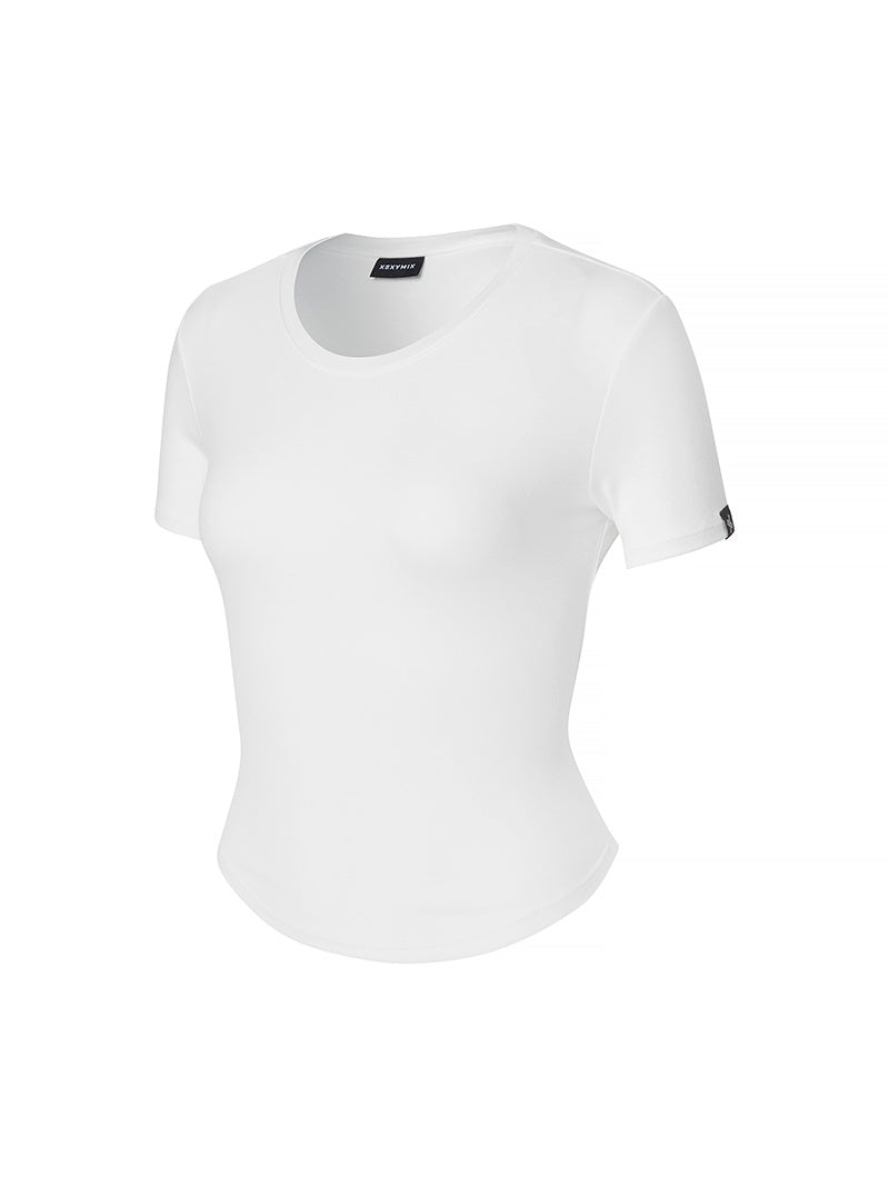 柔軟彈力短版短袖上衣｜共8色｜XWFST08H2