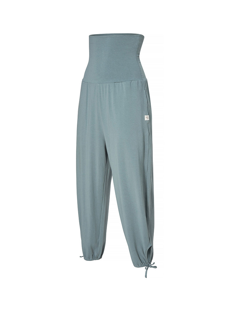 高腰側開衩哈倫慢跑綁帶束口褲｜共5色｜XWFTP05H3