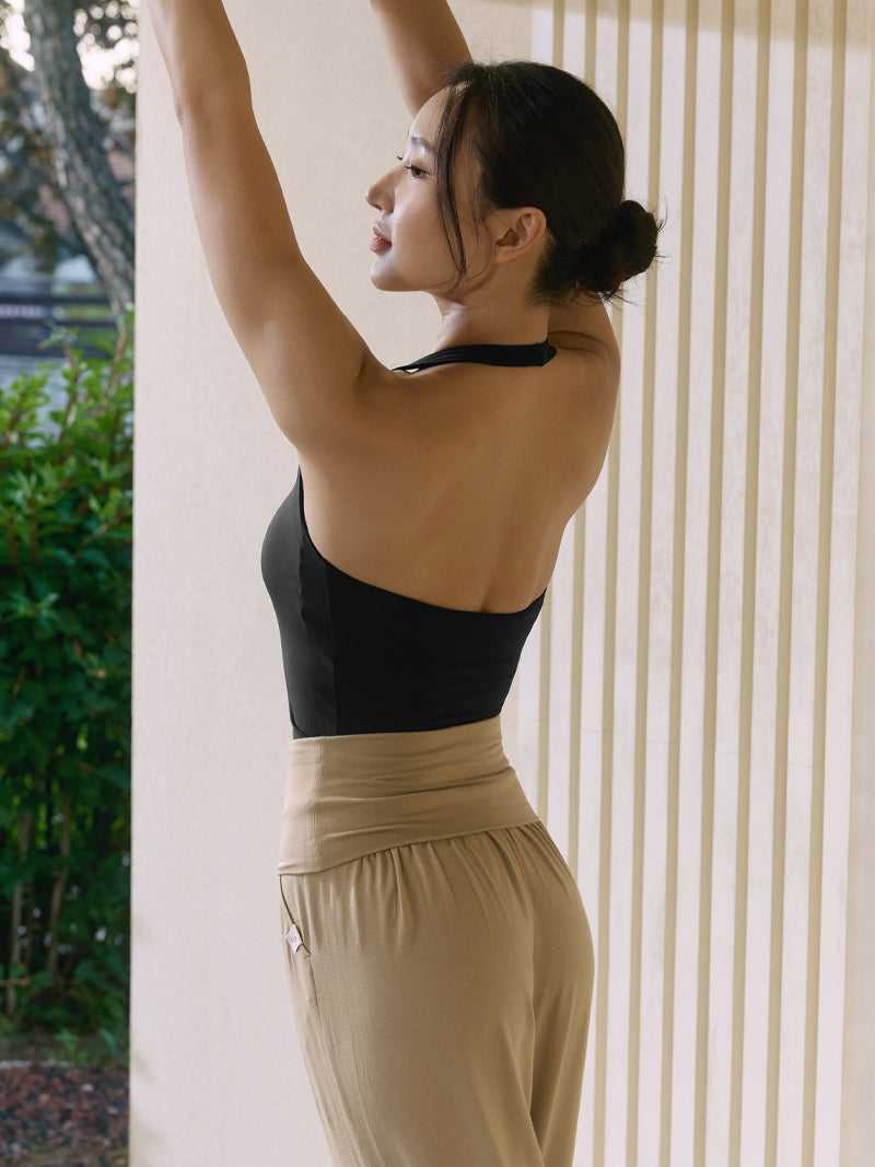 高腰褶線哈倫慢跑束口褲｜共4色｜XWFTP06H3