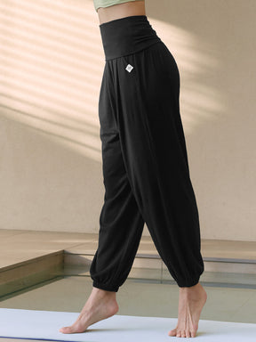 高腰褶線哈倫慢跑束口褲｜共4色｜XWFTP06H3