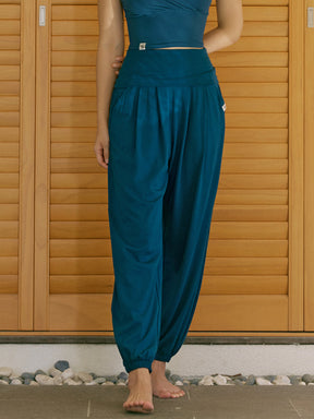 高腰褶線哈倫慢跑束口褲｜共4色｜XWFTP06H3